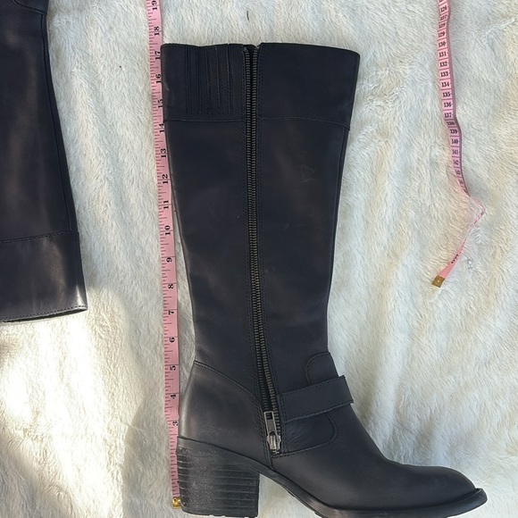 EUC Born Black Knee-High Leather Saddler Boots Size 6.5‎M - Picture 9 of 9